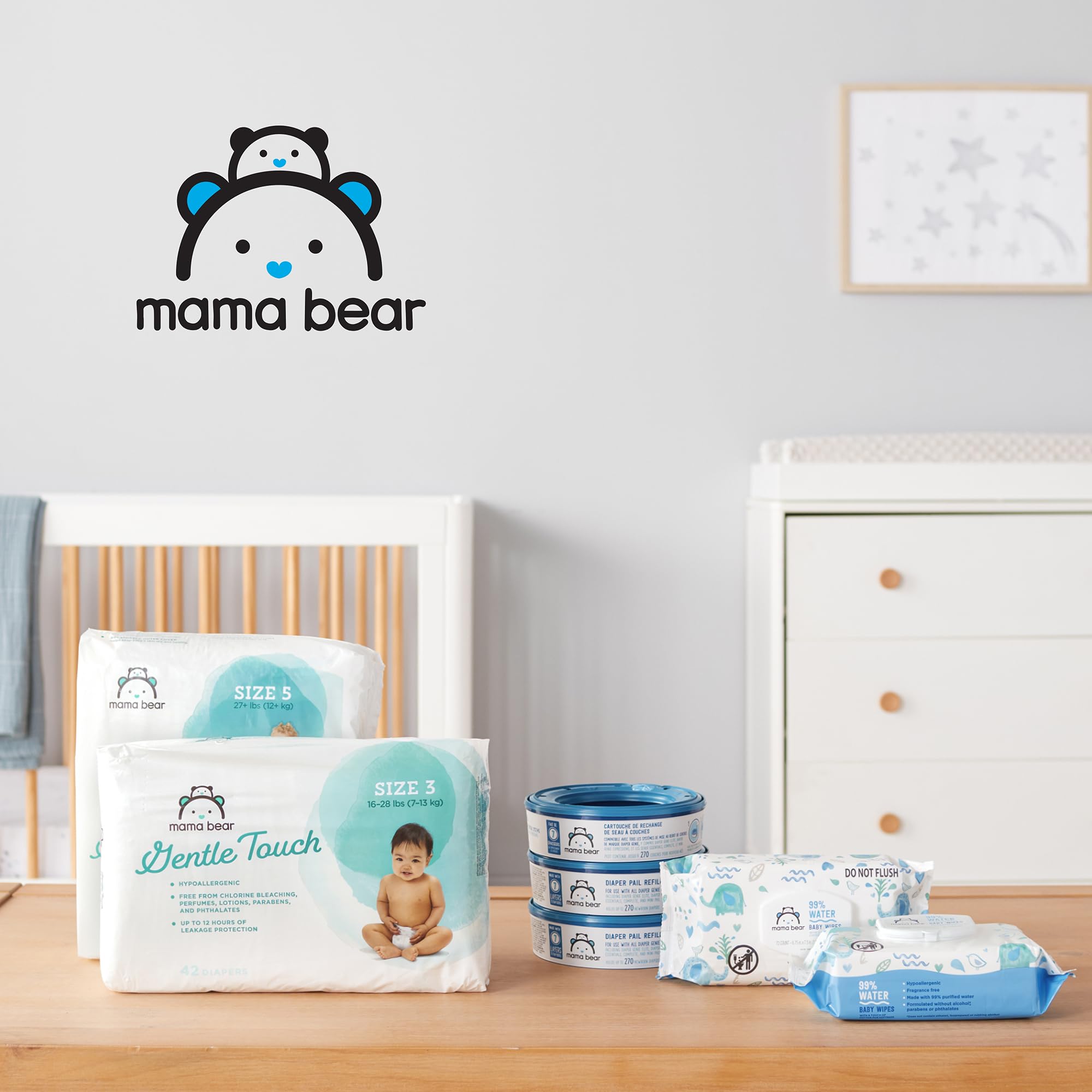 Mama Bear en habitación de bebé mantiene el aire neutro