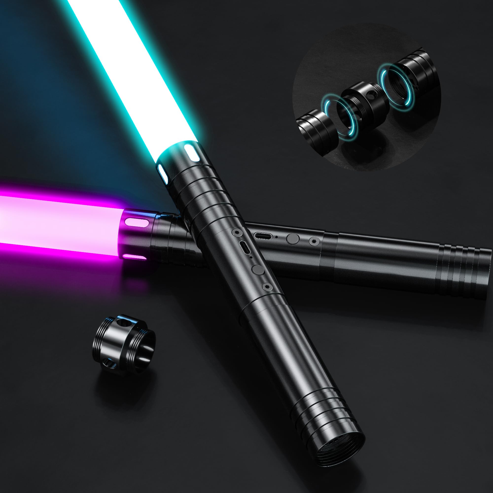 MAMXUAN escena de cosplay nocturno con luces brillantes para eventos y fotos