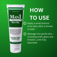 Man1 Man Oil aplicación en mano para zona íntima, promueve alivio y confort
