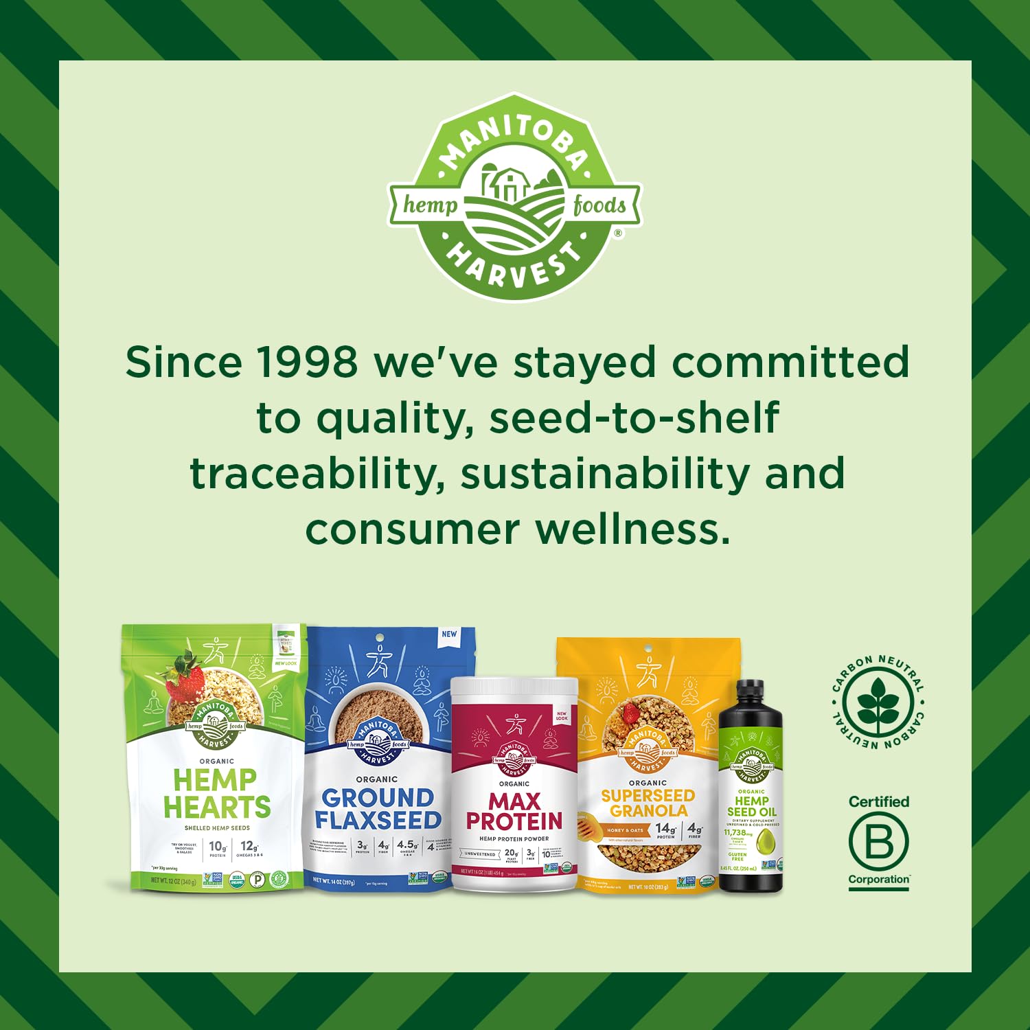 Manitoba Harvest producto en cocina inspirando recetas saludables
