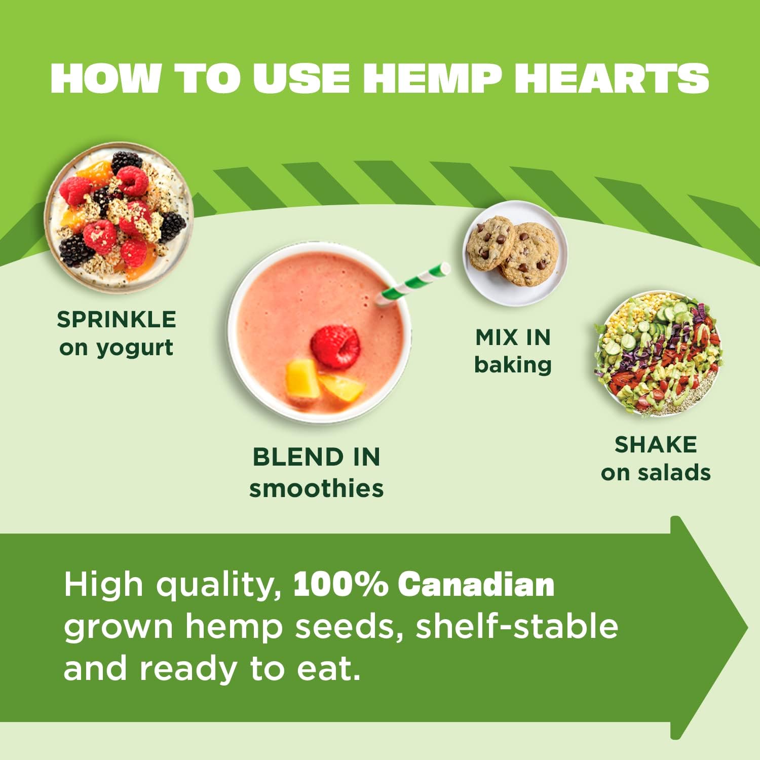 Manitoba Harvest porción medida de 30 g mostrando aporte proteico