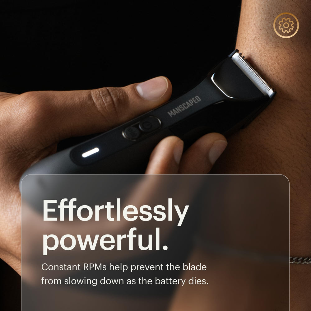 MANSCAPED puerto USB-C y opción de carga inalámbrica para comodidad