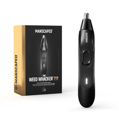 MANSCAPED frente del producto mostrando diseño y tamaño práctico