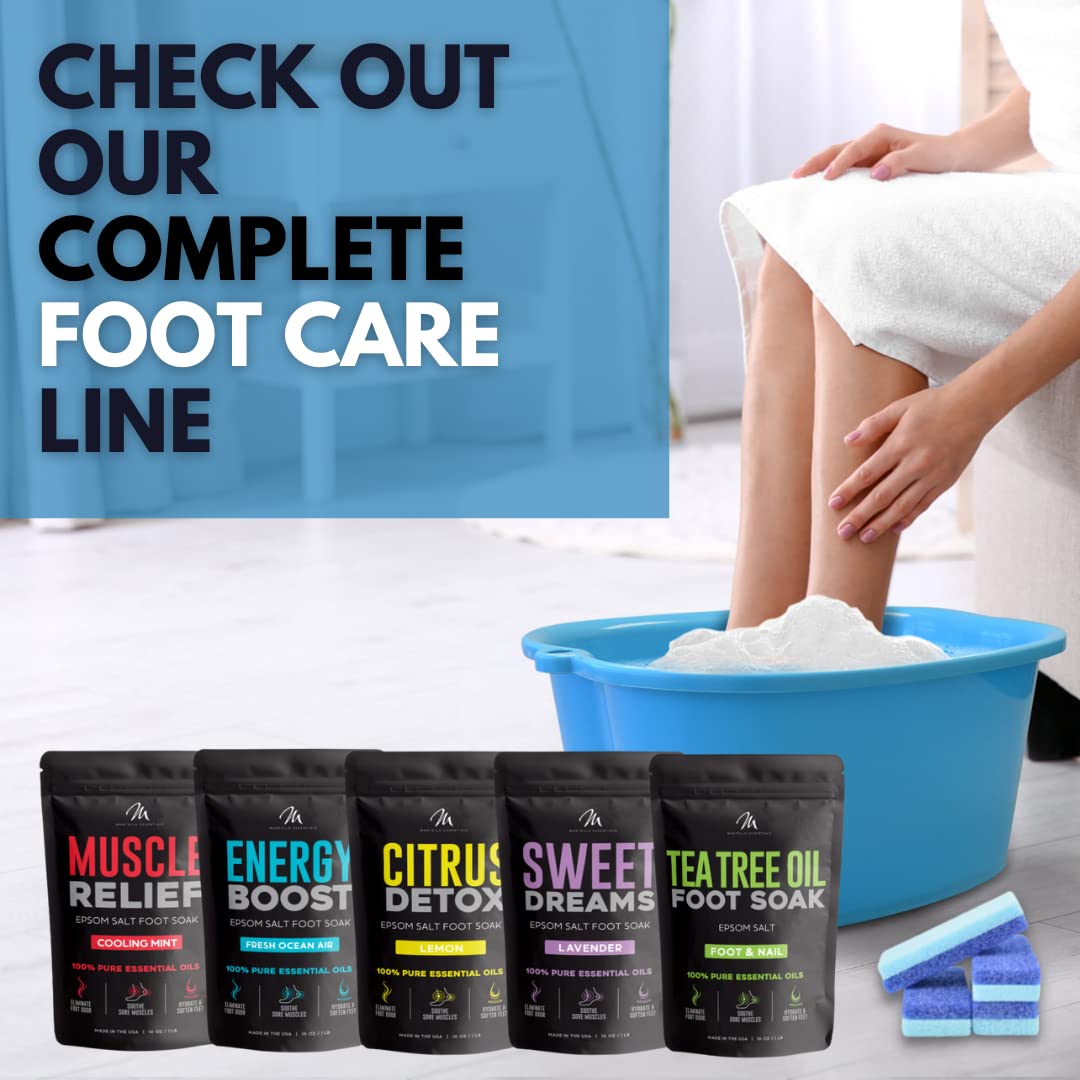 Mantello foot bath empty tucked under shelf for compact storage