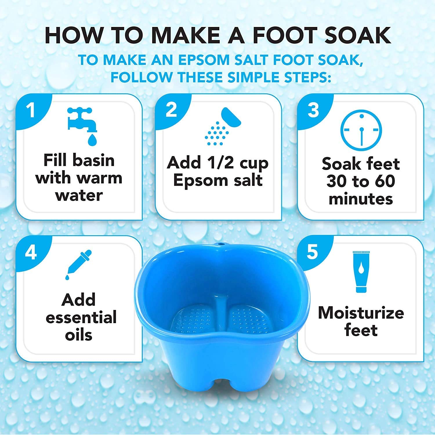 Mantello foot bath in a living room setting for a relaxing soak