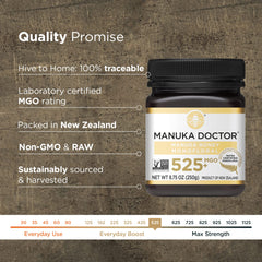 Manuka Doctor textura espesa en cucharada, cremosidad para añadir a recetas