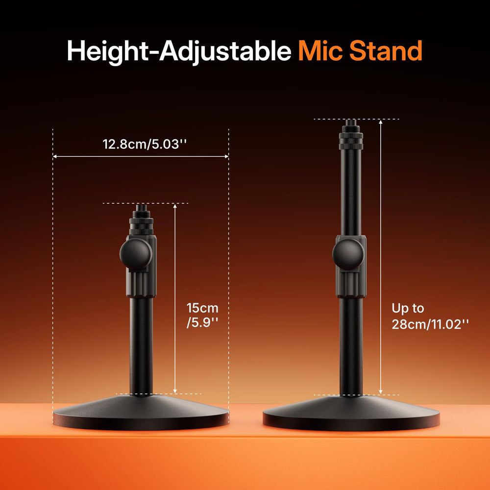 MAONO PD200W RGB lights detail showing customizable lighting and low-power option