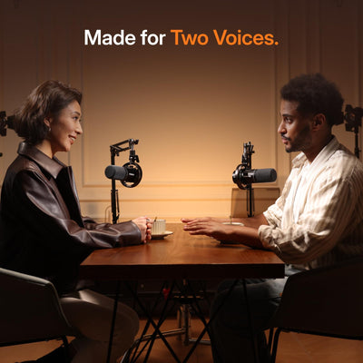 MAONO PD200W hooked to audio interface with XLR demonstrating studio-ready signal chain