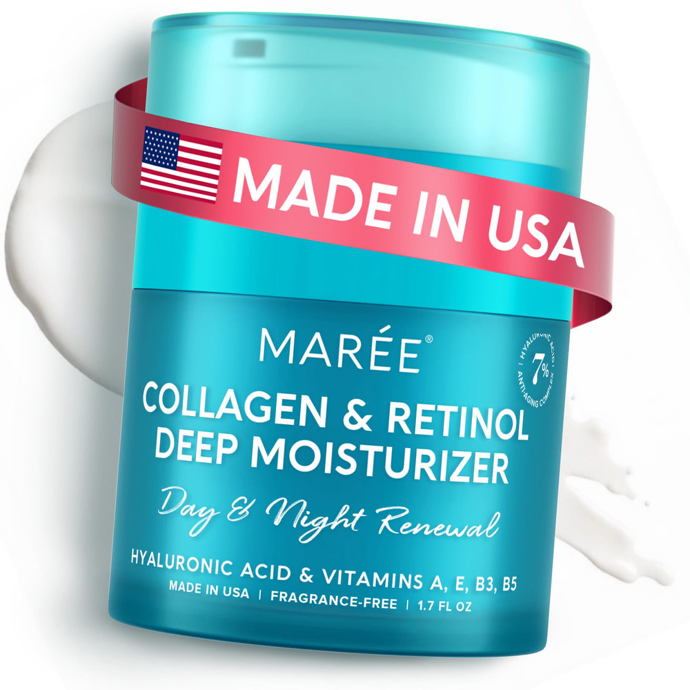MAREE frasco frontal de crema mostrando diseño y protección del producto