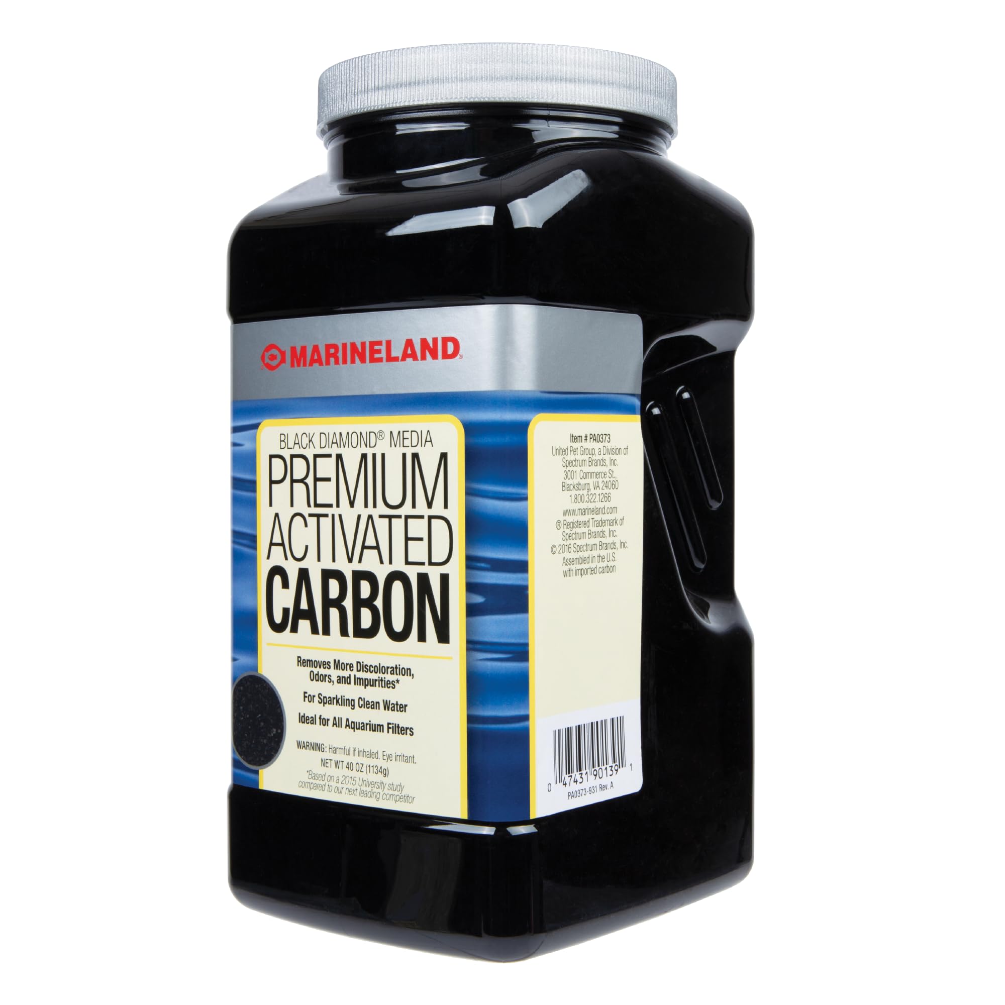Marineland envase frontal de Black Diamond 40 oz mostrando presentación y marca