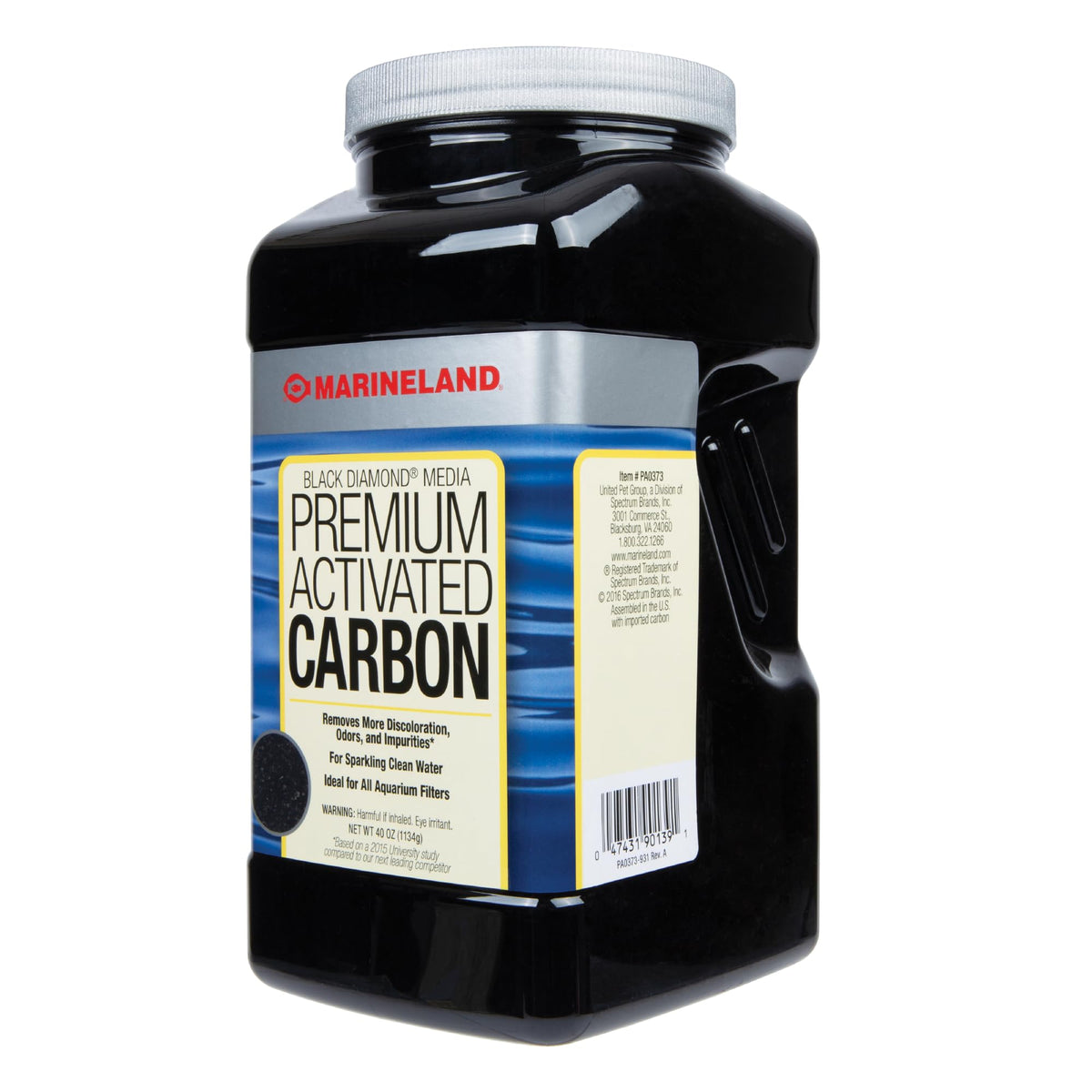 Marineland envase frontal de Black Diamond 40 oz mostrando presentación y marca