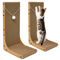 Markarbarka vista frontal del pack de dos rascadores para proteger muebles