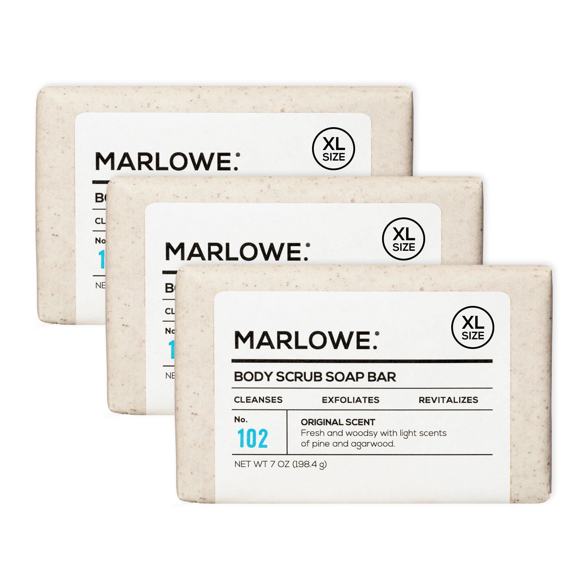 MARLOWE barra frontal mostrando tamaño grande y duración