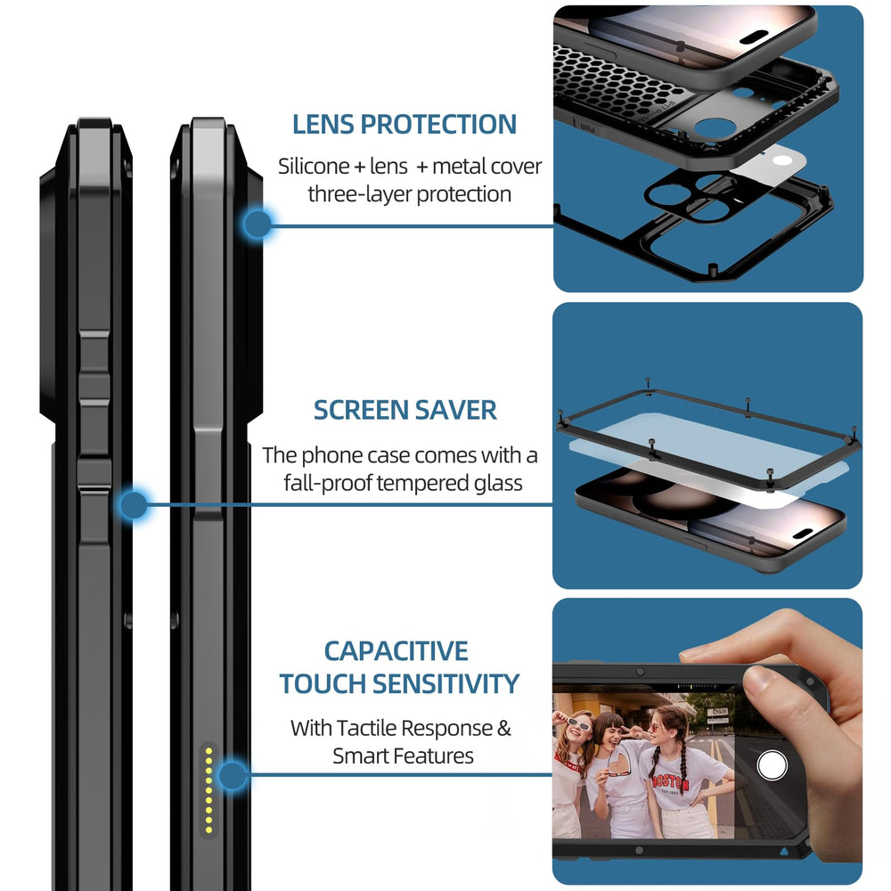 Marrkey comparación de tamaño muestra ajuste exacto al iPhone compatible