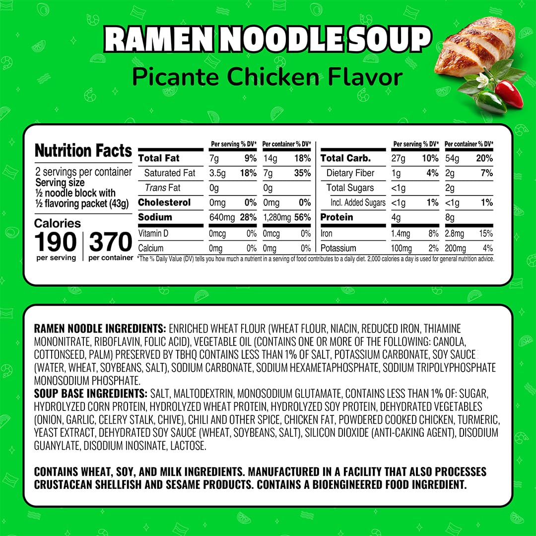 Caja de 24 Maruchan Picante Chicken en despensa para almacenamiento a largo plazo