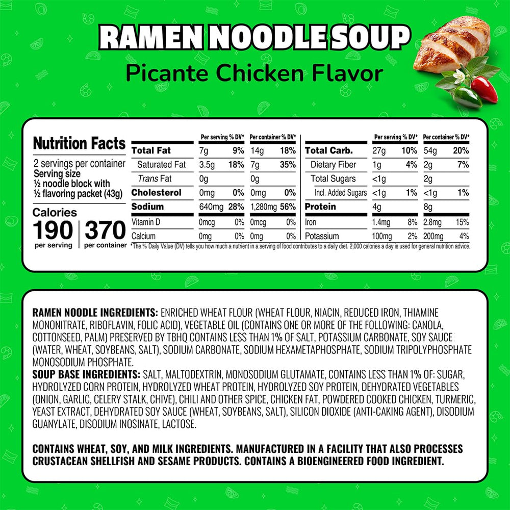 Caja de 24 Maruchan Picante Chicken en despensa para almacenamiento a largo plazo