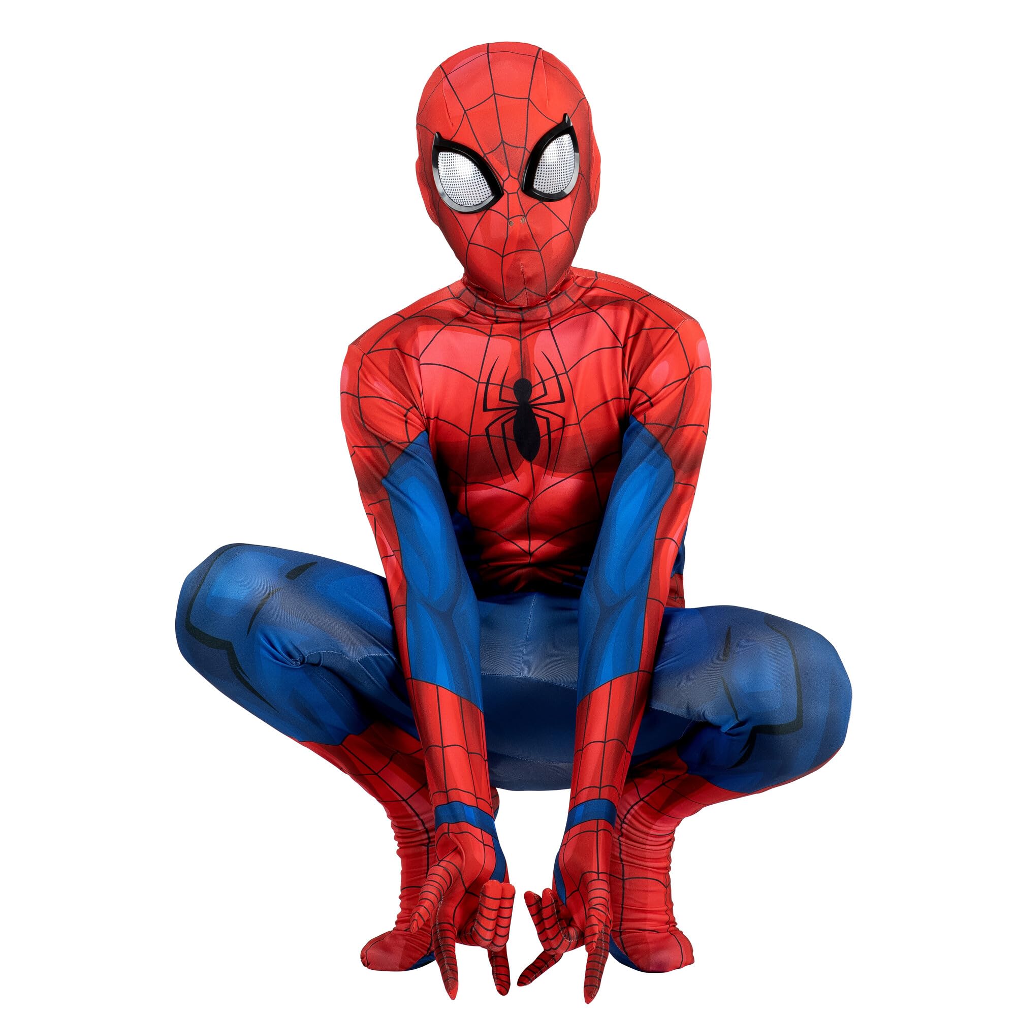 Jazwares Costume Play traje Marvel Spider-Man frontal mostrando diseño fiel y ajuste