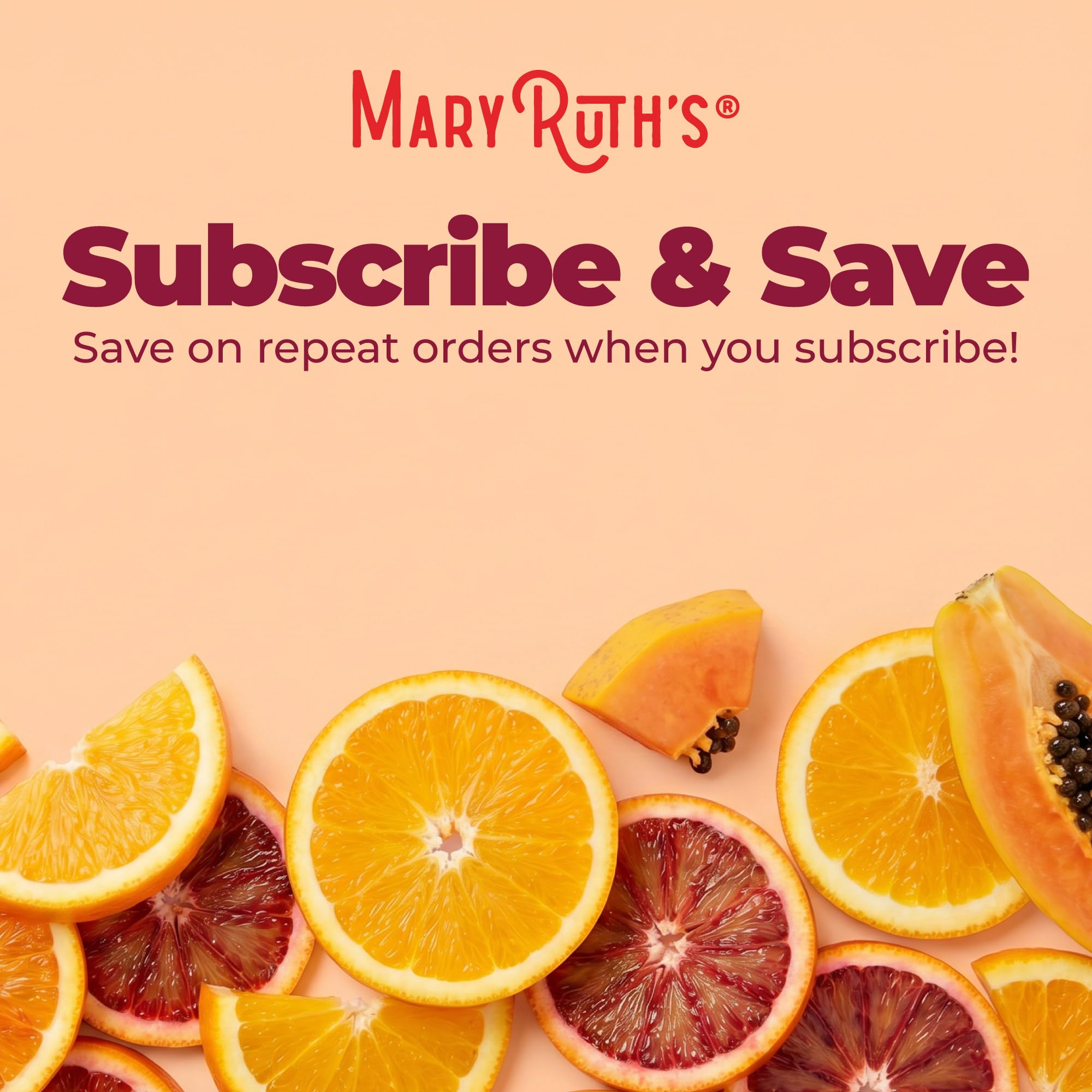 MARYRUTH'S frasco en mesa de desayuno, integración diaria conveniente