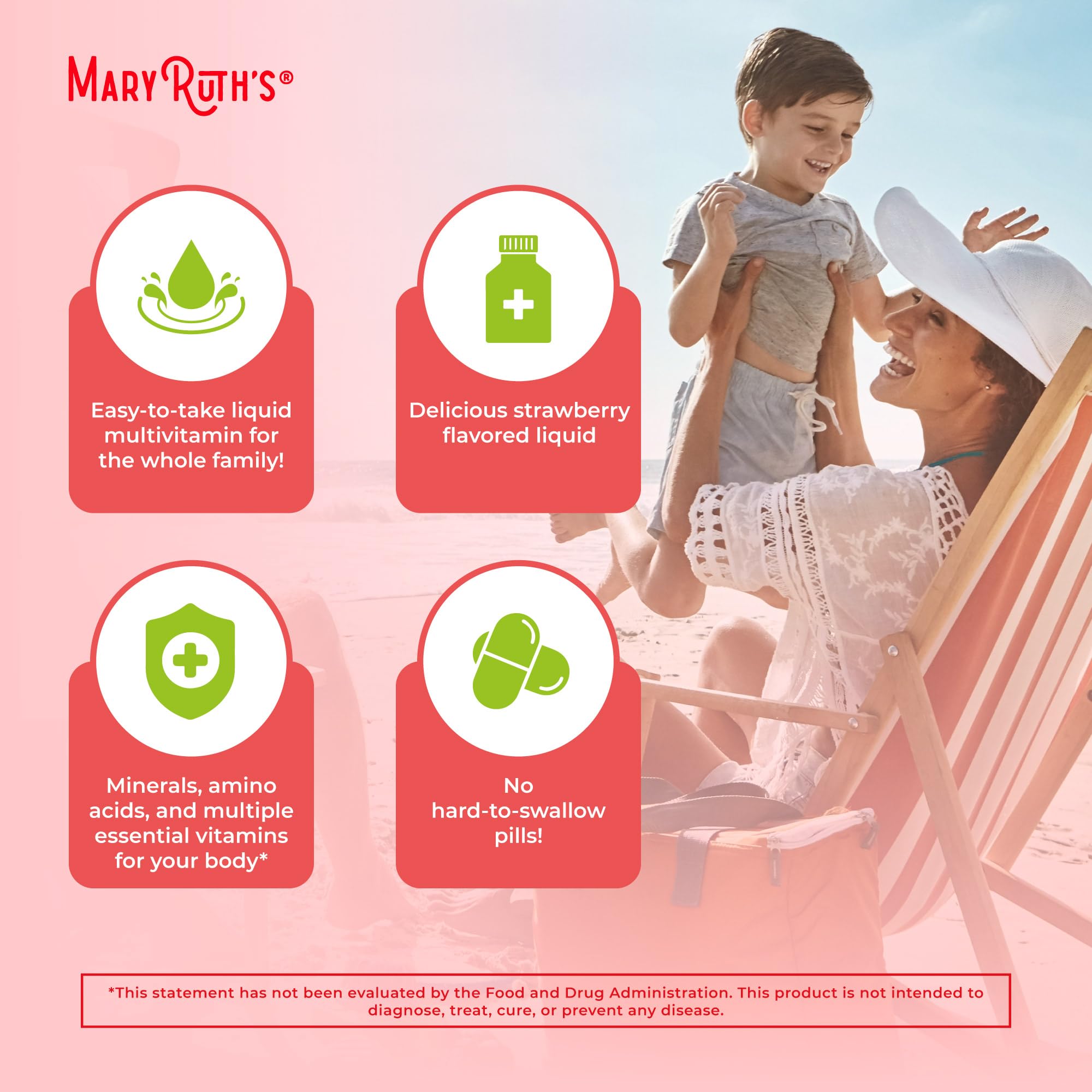 MaryRuth's multivitamínico añadido a un smoothie para una toma deliciosa