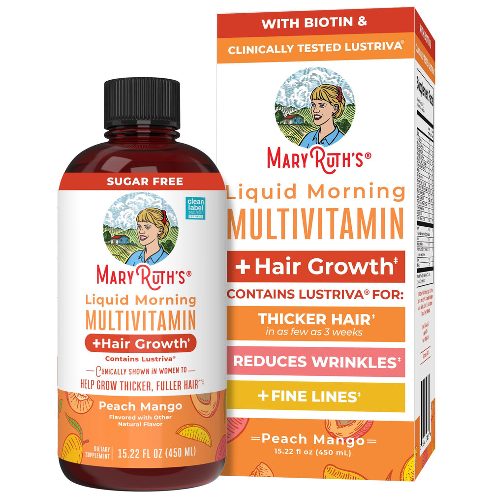 MARYRUTH'S front bottle view showing product and benefits