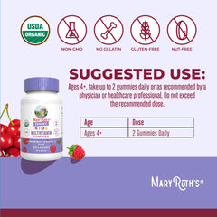 MARYRUTH'S gomitas en mano para comparar tamaño y facilidad de uso