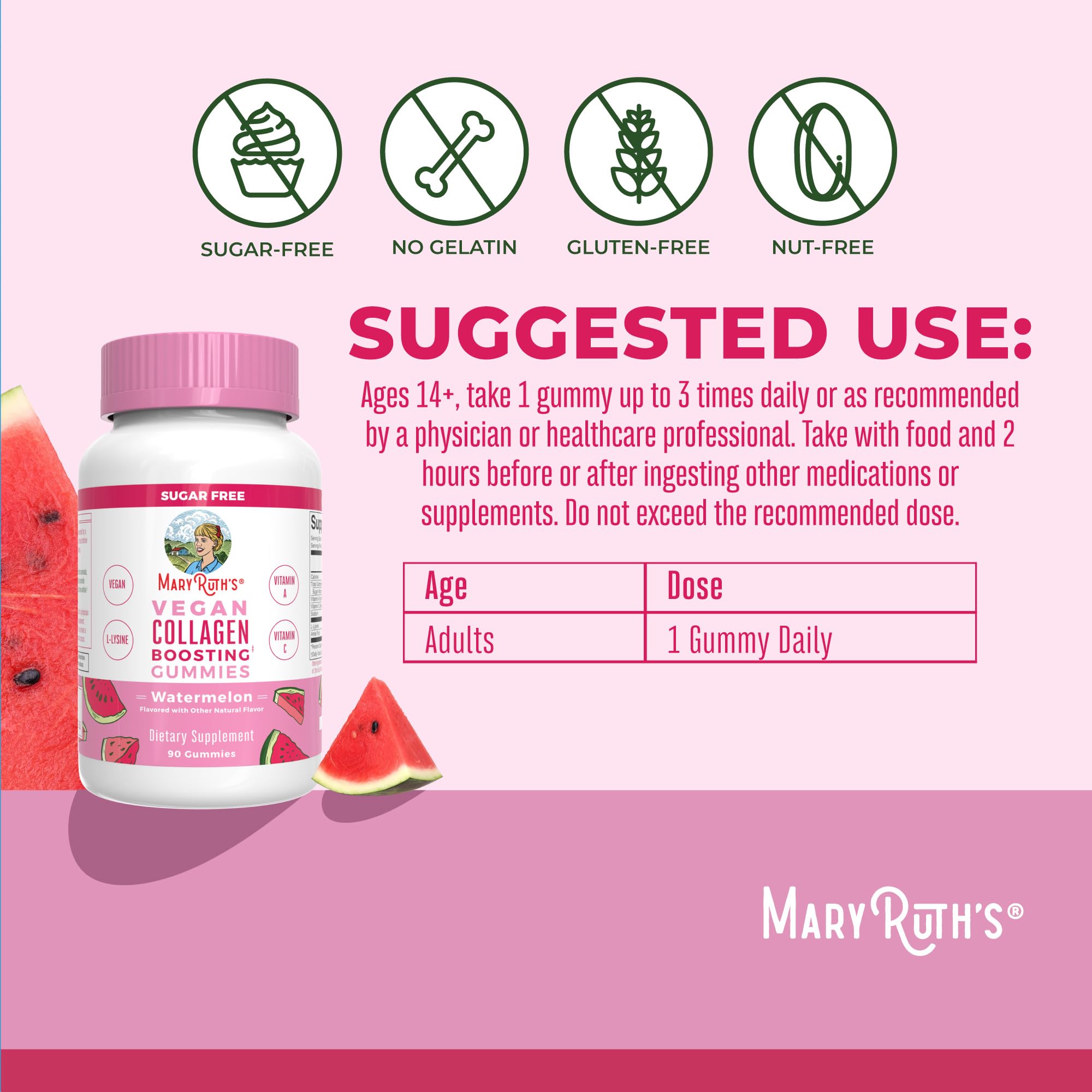 MARYRUTH'S close-up gummy texture highlighting pectin-based chewability