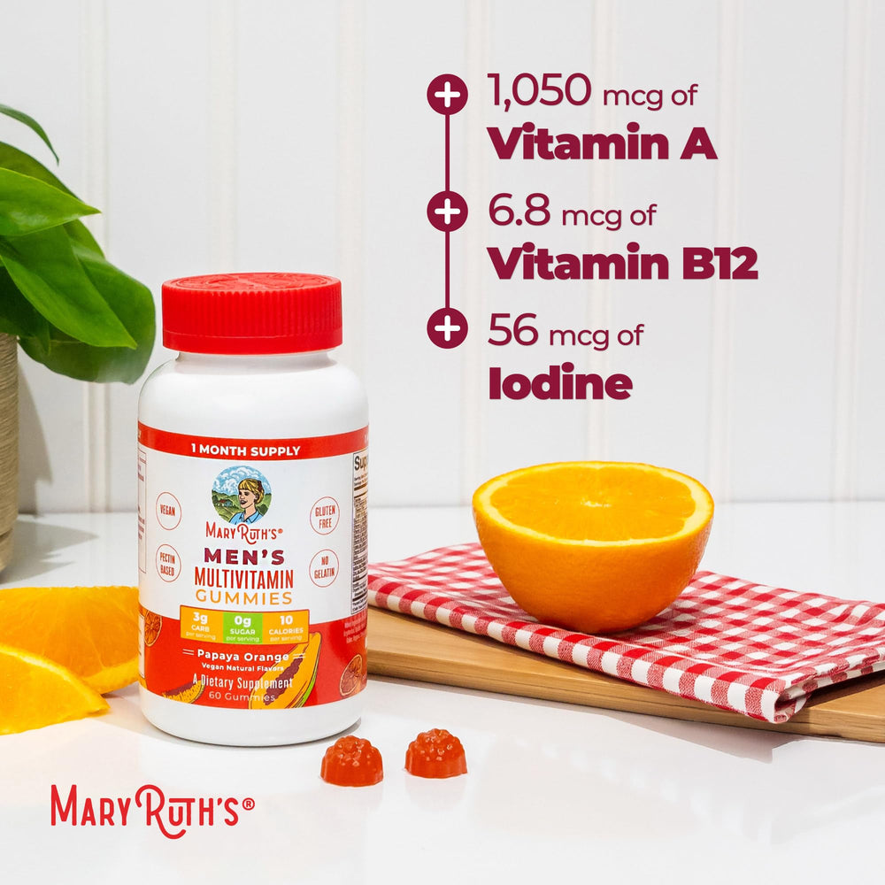 MARYRUTH'S ingredientes activos mostrados, apoyo nutricional visible
