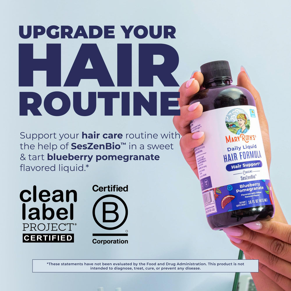 MARYRUTH'S label close-up highlighting SesZenBio complex benefits