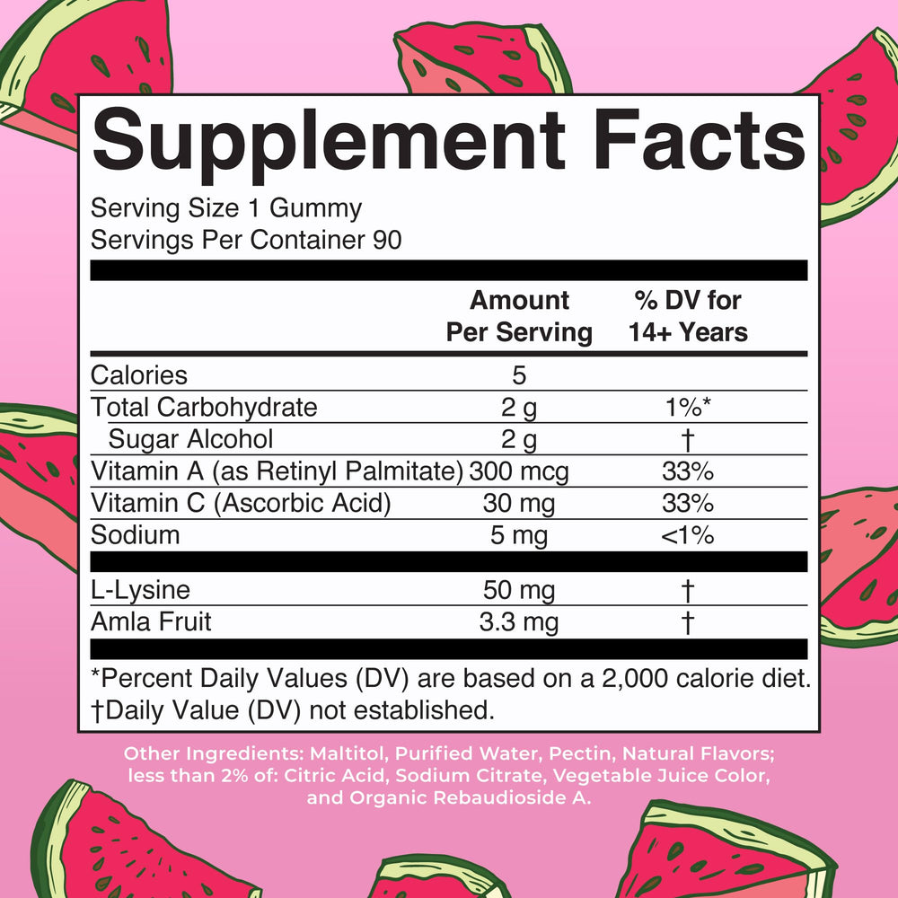 MARYRUTH'S open bottle with gummies visible for convenient daily use