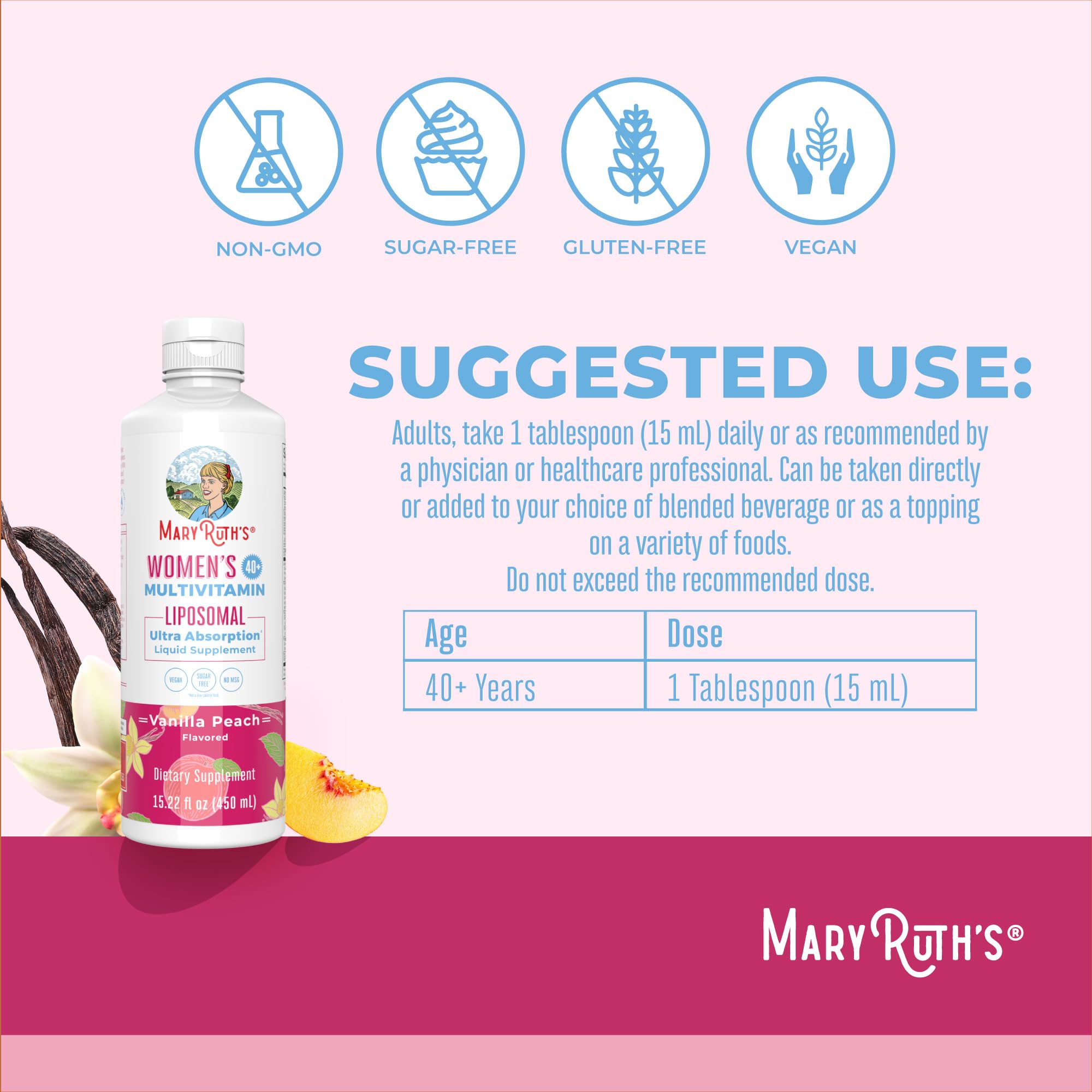 MARYRUTH'S textura del líquido liposomal para ver consistencia y facilidad