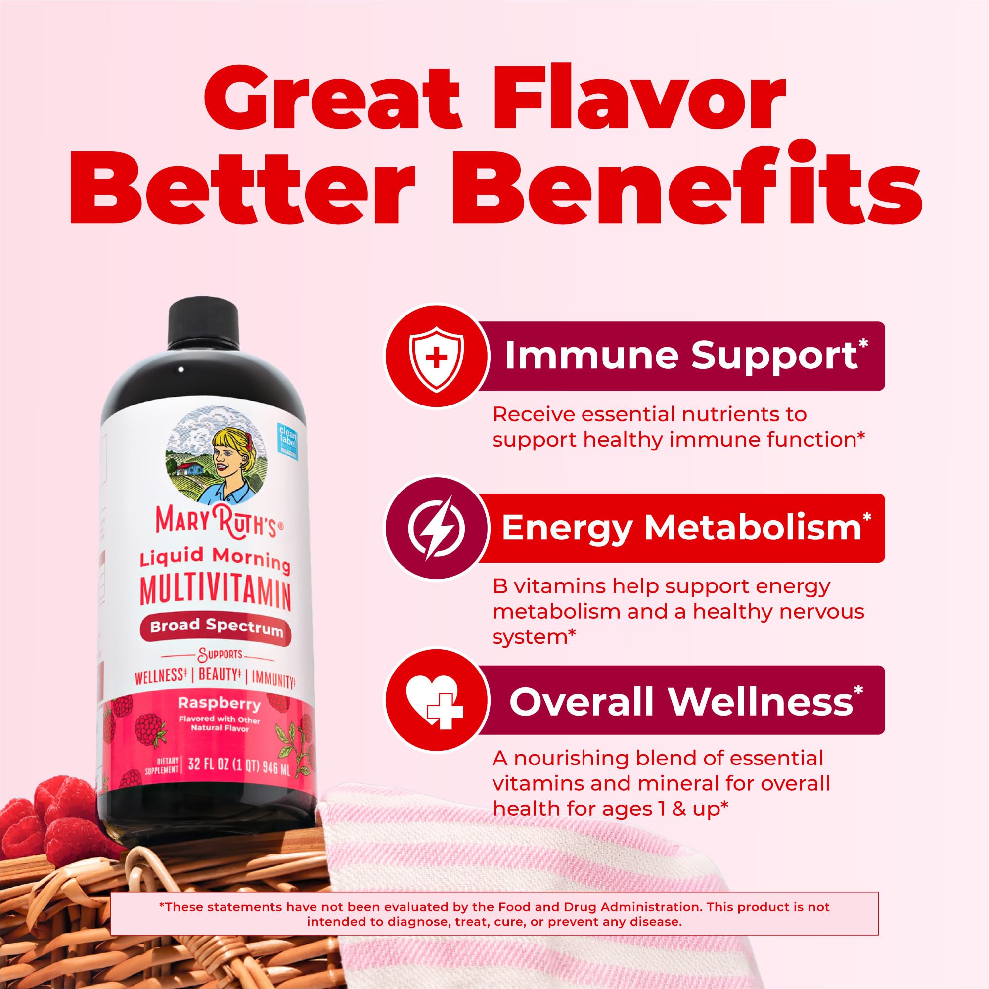 MARYRUTH'S multivitamínico vertido en un batido matutino para combinar sabores