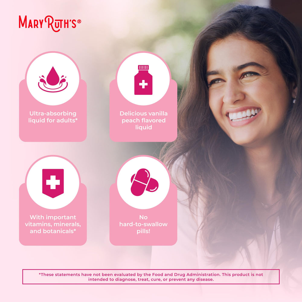 MARYRUTH'S multivitamínico usado en una preparación matutina saludable