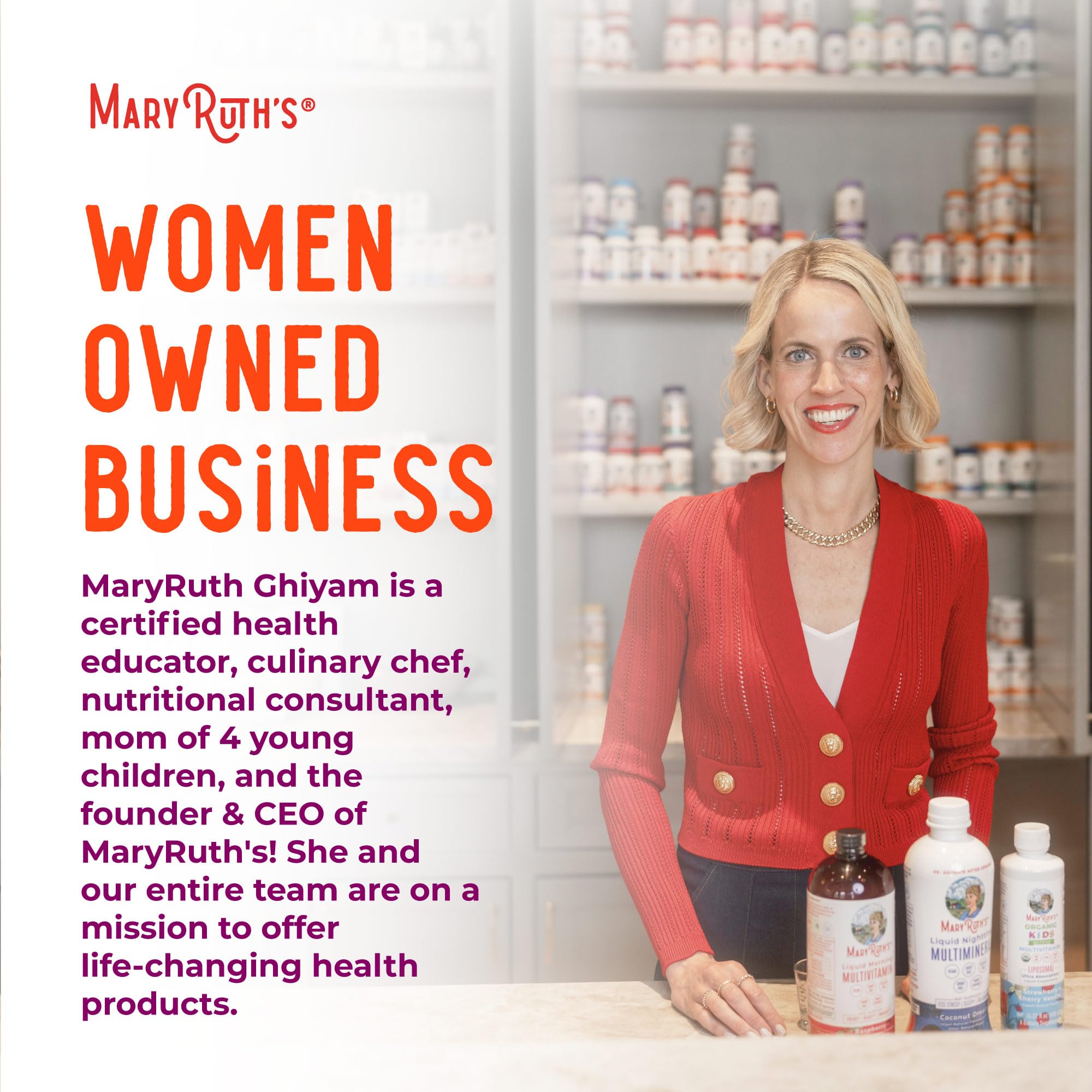MARYRUTH'S familia usando gotas, apto para adolescentes y adultos