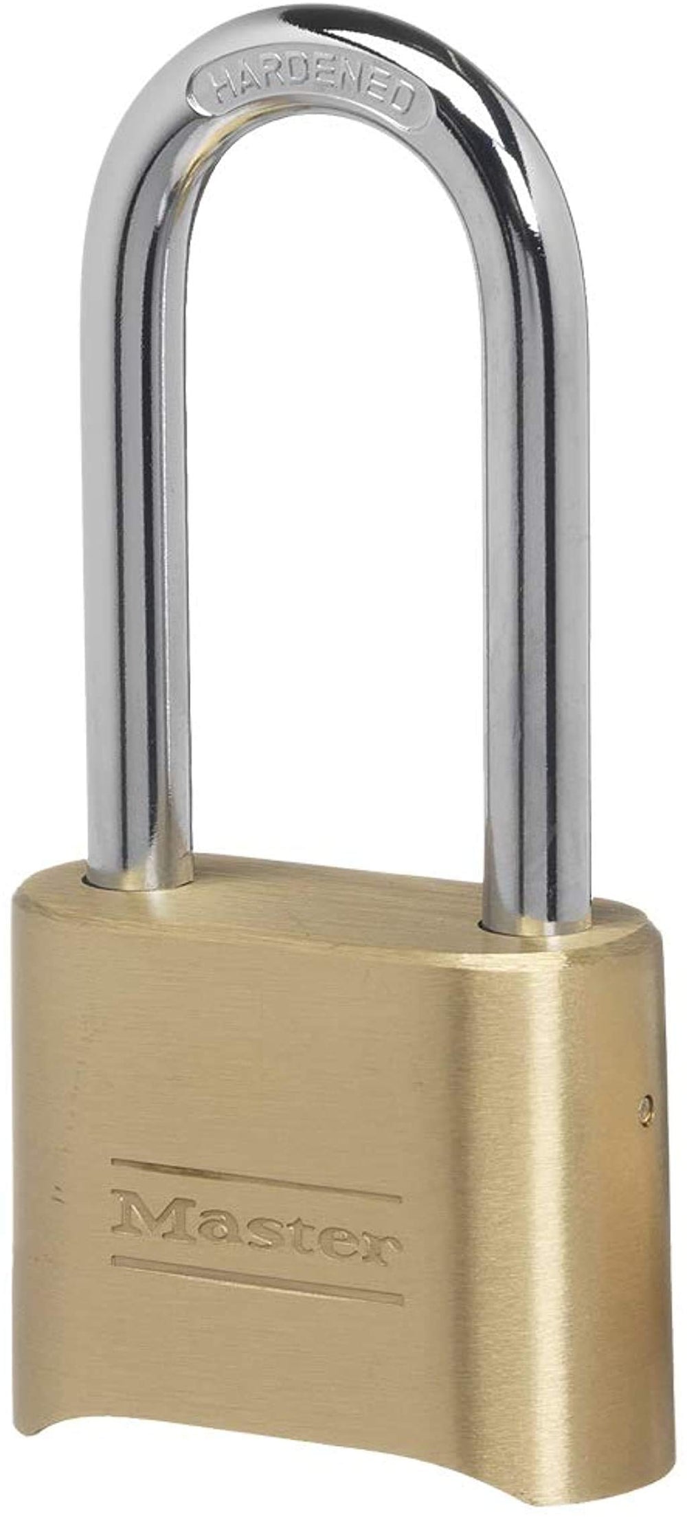 Master Lock candado frontal cuerpo de latón resistente a la intemperie