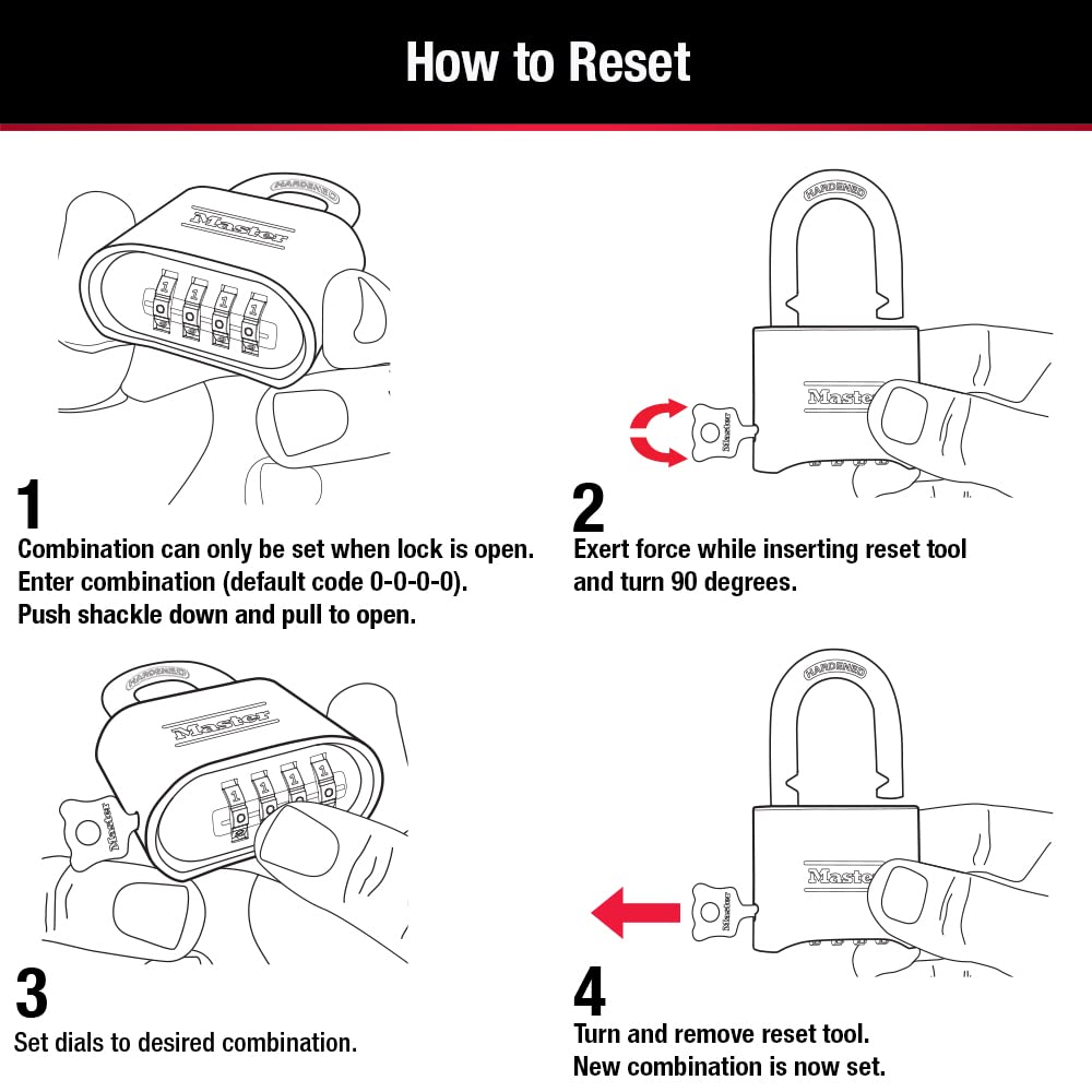 Master Lock comparación de tamaño en mano que muestra dimensiones y facilidad de manejo