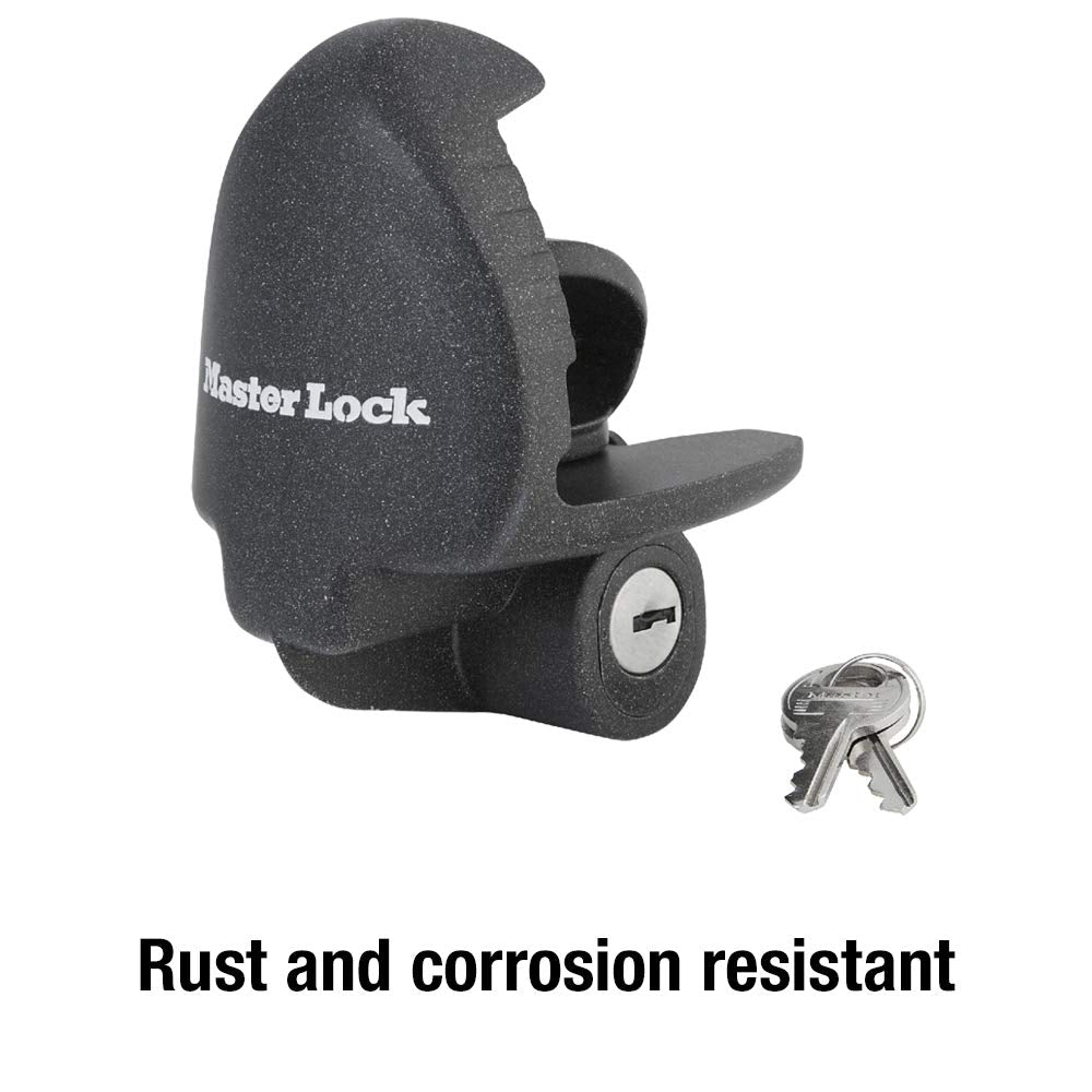 Master Lock comparación de tamaño junto a regla para referencia práctica