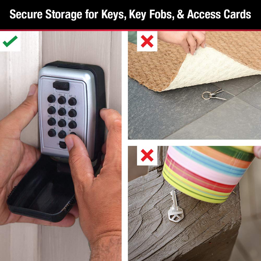 Master Lock primer plano botones numericos, cubierta protectora contra clima