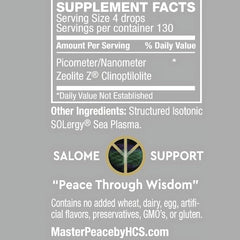 MasterPeace close-up of nano zeolite suspension highlighting smooth texture