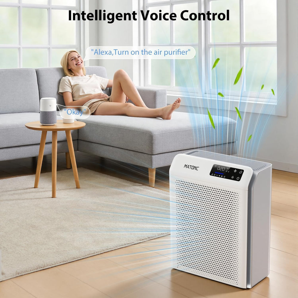 MATONC in living room reducing allergens and improving family comfort