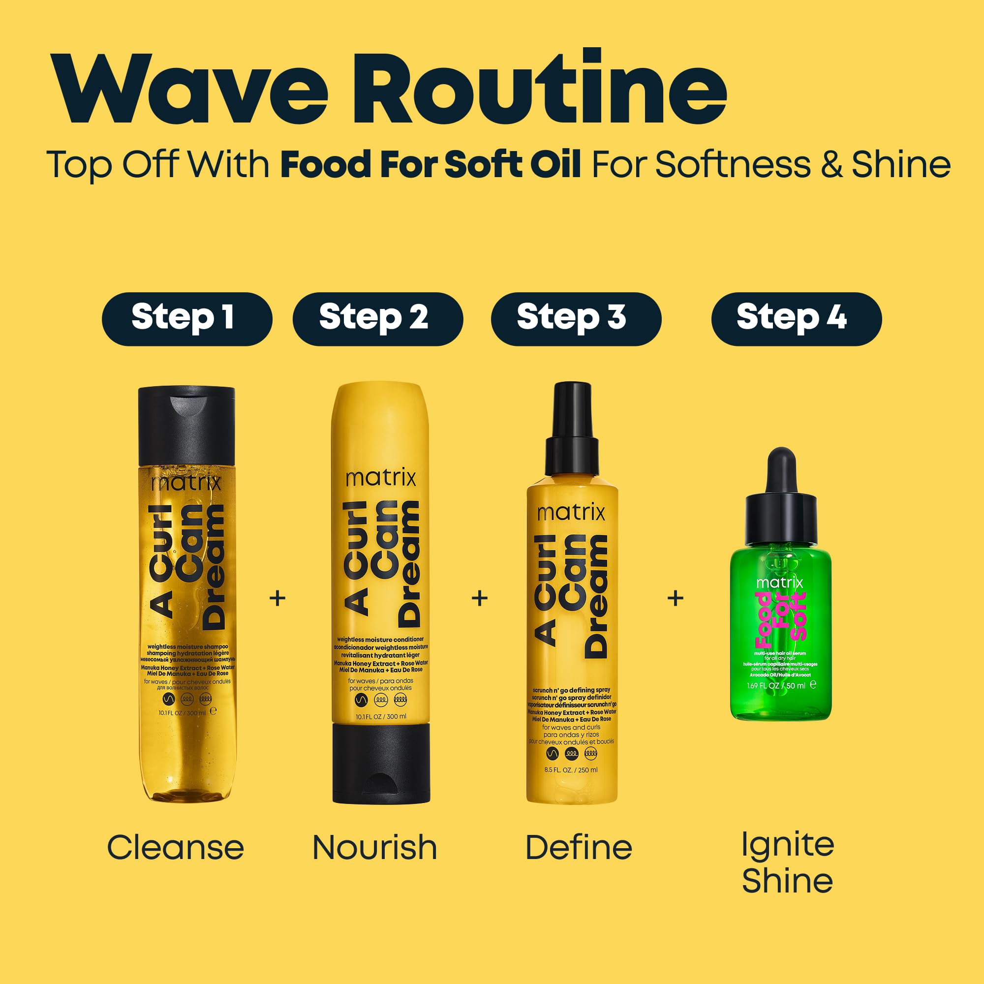 MATRIX resultado en cabello ondulado, beneficio de ondas definidas