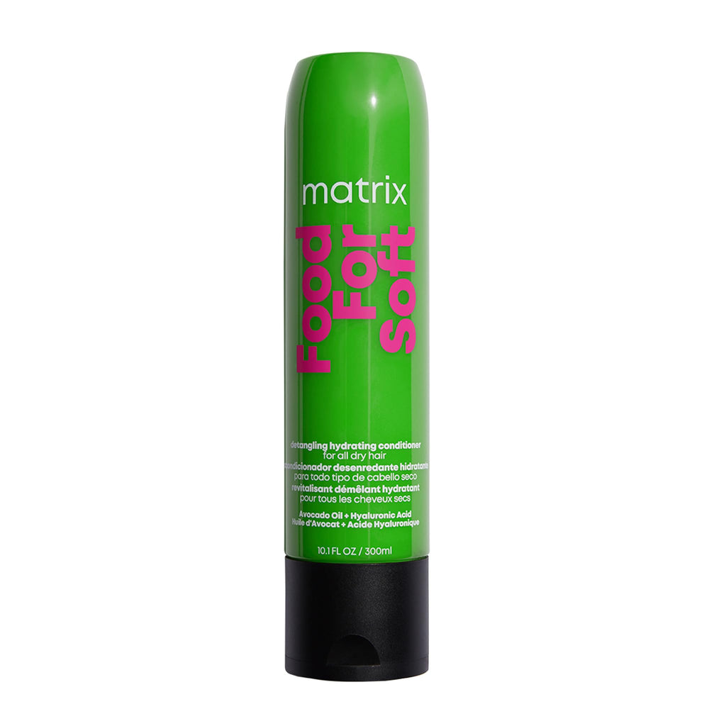 MATRIX acondicionador frontal mostrando el envase y beneficio hidratación