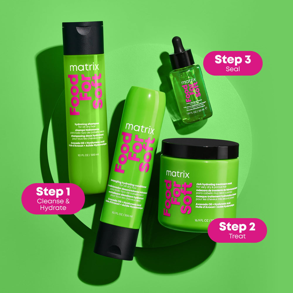 Matrix cabello con brillo tras usar el champú y ver suavidad