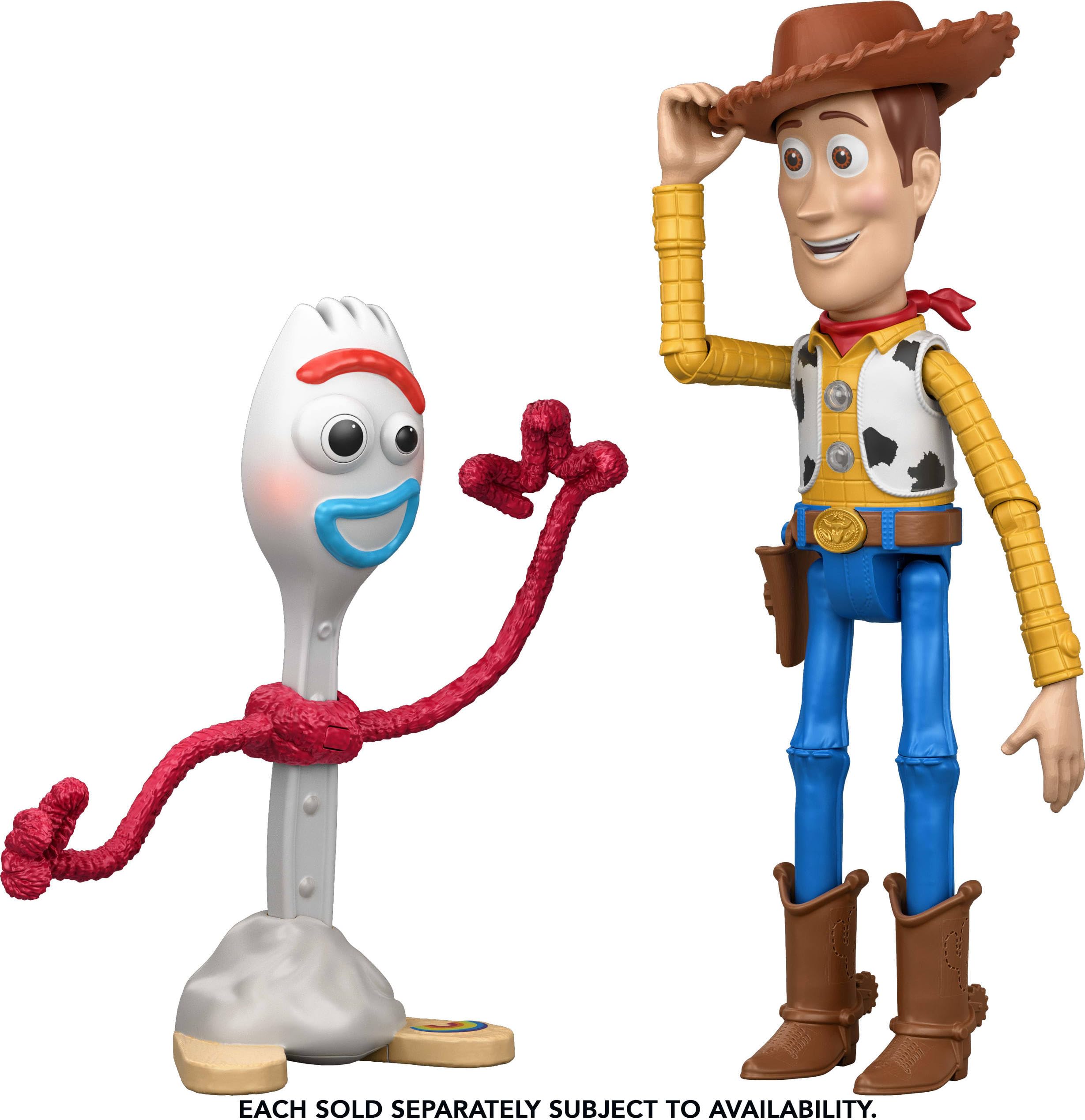 Mattel Forky mouth dial demonstration showing expression-change functionality