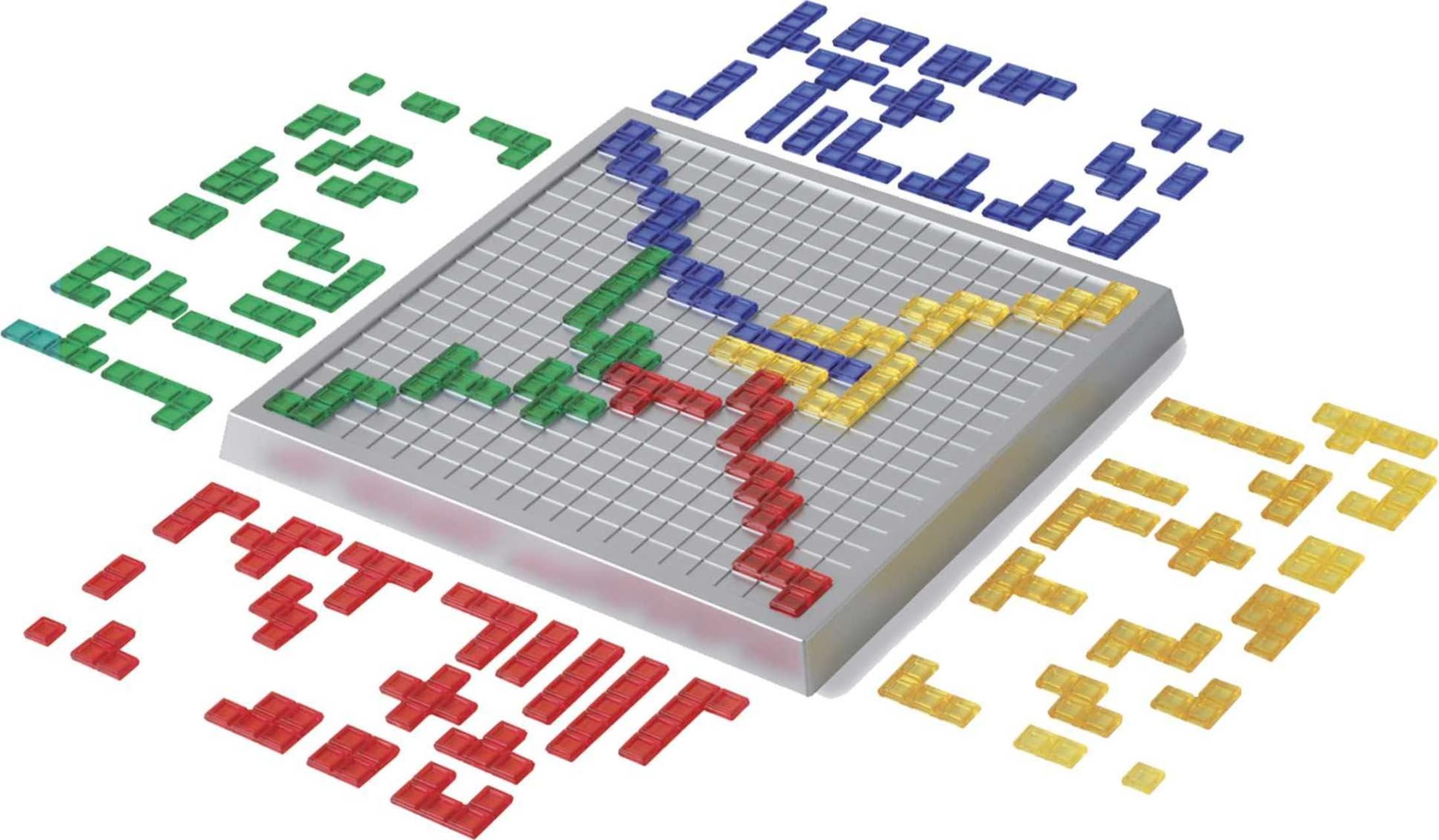 Mattel Games Blokus XL comparación de tamaño versus versión estándar para accesibilidad