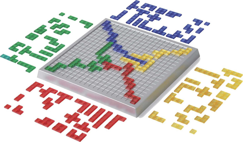 Mattel Games Blokus XL comparación de tamaño versus versión estándar para accesibilidad