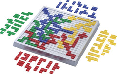 Mattel Games Blokus XL piezas detalle mostrando textura y mayor agarre beneficioso