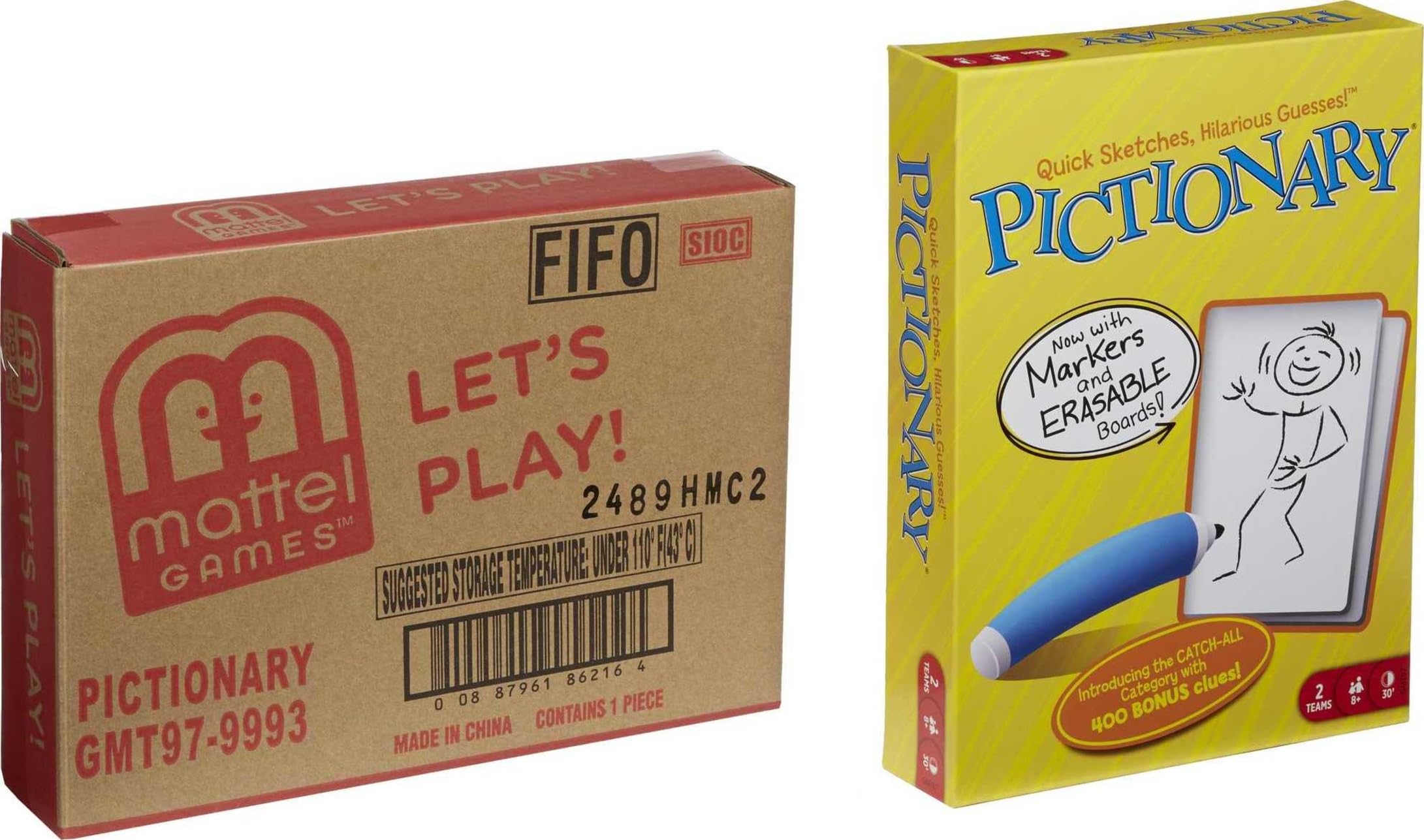 Mattel Games comparación de tamaño con mano para ver portabilidad