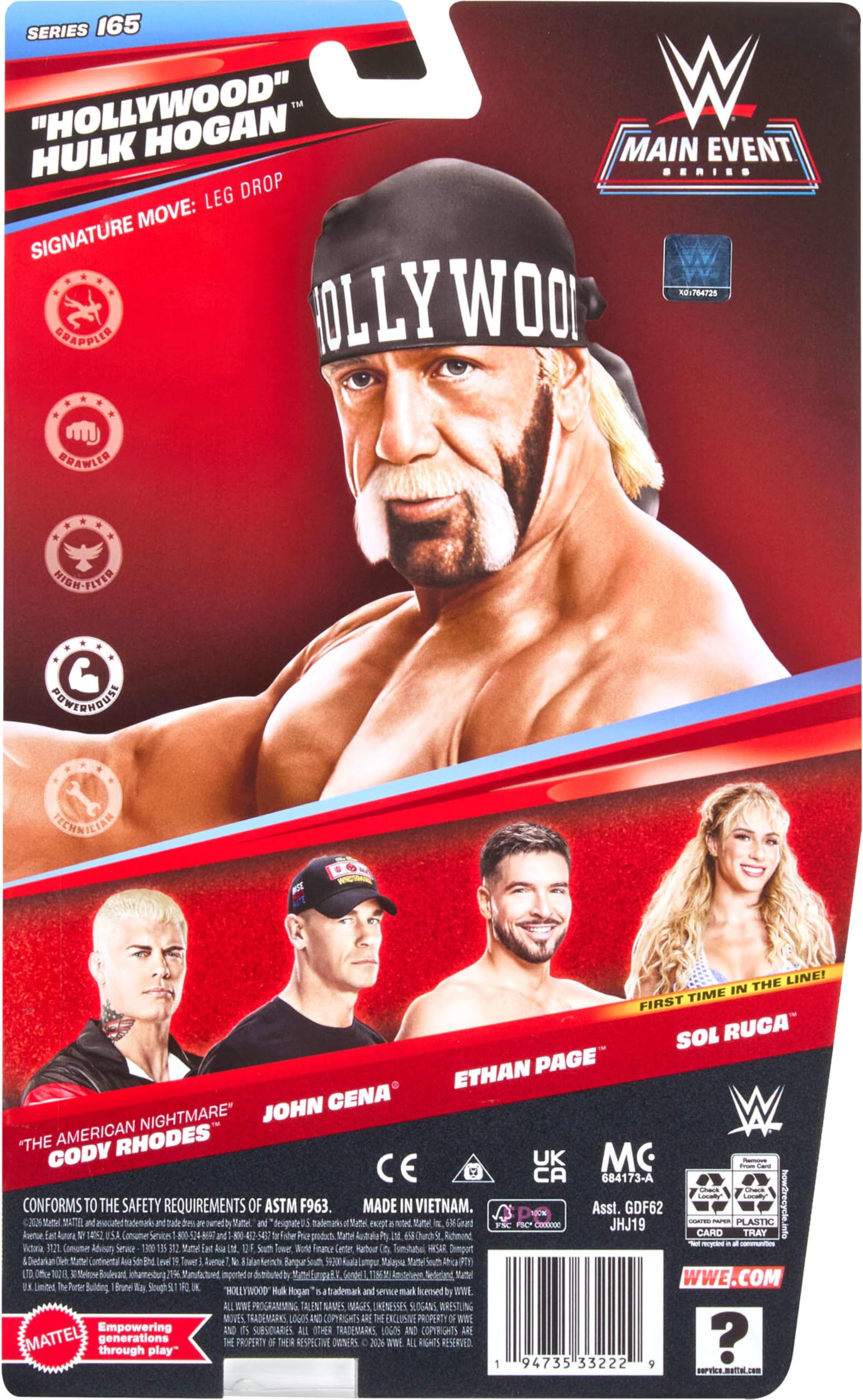 Mattel Hulk Hogan comparación de escala para coleccionistas y juegos