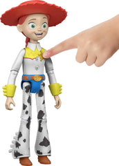 Mattel Jessie detalle de la estrella de sheriff con botón que activa frases