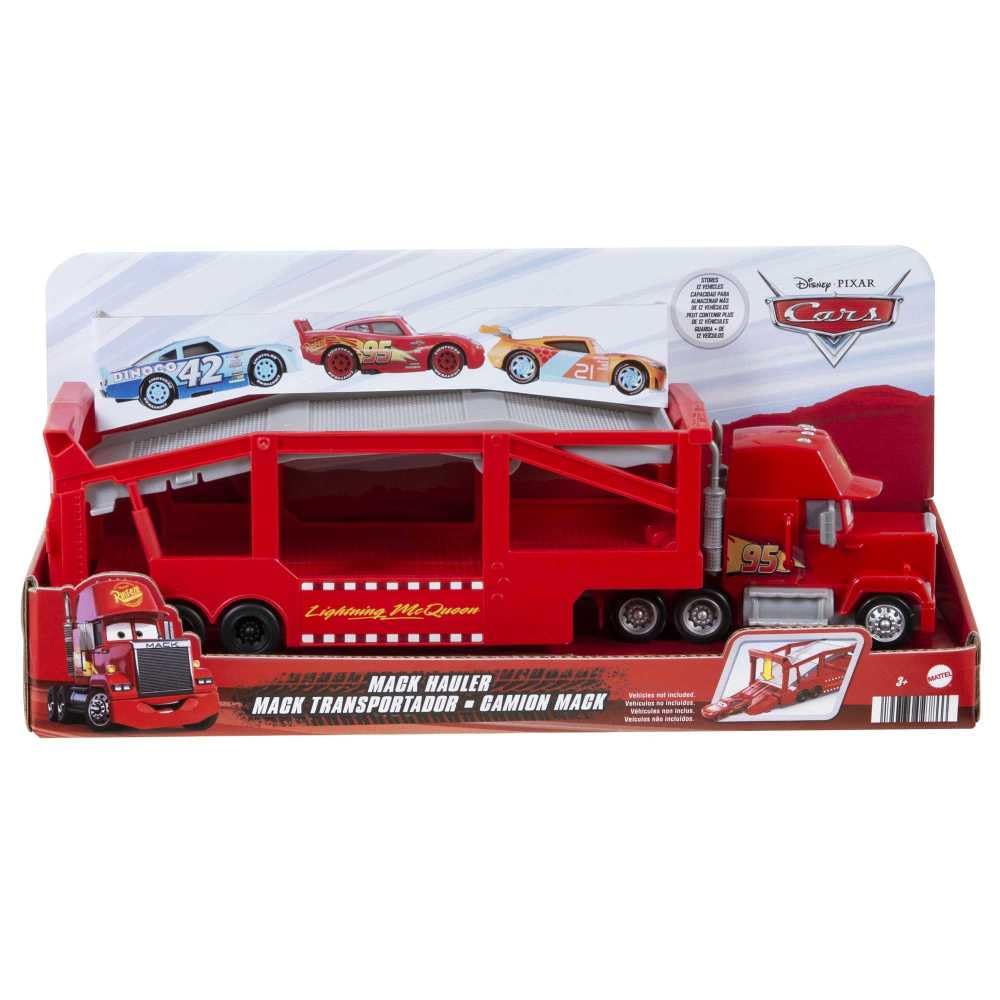 Mattel Mack Hauler embalaje y etiqueta que facilitan información del producto